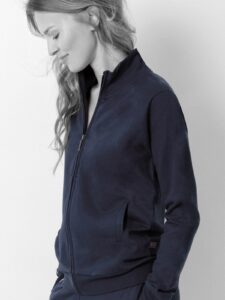 Full zip donna Enrico Coveri linea relax in cotone