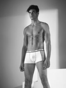 Boxer Enrico Coveri in  Cotone elasticizzato con Elastico Loggato e Inserti colore