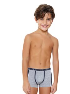 Boxer bambino Enrico Coveri cotone elasticizzato con inserti a contrasto