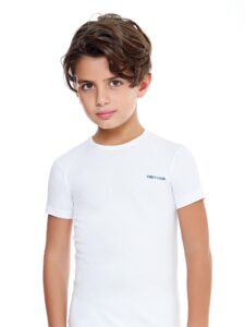 T-shirt bambino Enrico Coveri girocollo mezza manica in  cotone elastico
